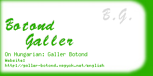 botond galler business card